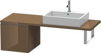 Duravit Consola Baja L-cube 420x477x400mm Alto Brillo Marr&oacute;n Oliva