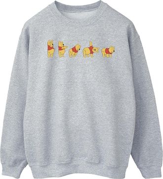 Disney Heren Winnie De Poeh Stretching Sweatshirt (Sportgrijs)