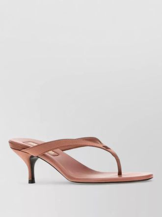 Miu Miu satin thong sandals kitten heel open toe