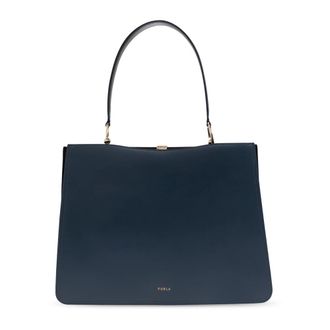 Furla Tote Bags, female, Blue, Size: ONE SIZE Agata Large Shopper Bag