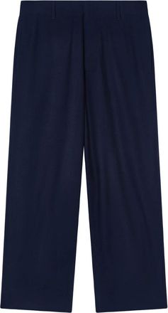 Giorgio Armani Heren, Broeken, Blauw, Maat: M Wol