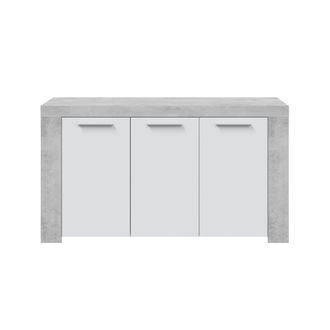 Usinestreet Aparador melamina, blanco artik, 144 x 80 x 42cm