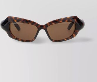 Balenciaga frame rectangle metal accents