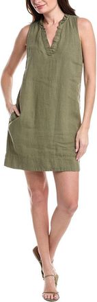 Tommy Bahama Two Palms Double Ruffle Linen Shift Dress