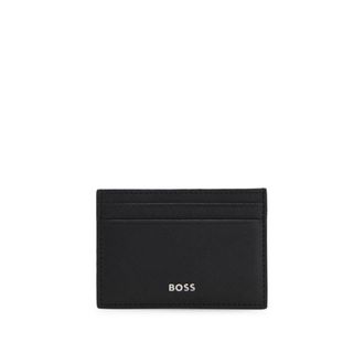 BOSS Money clip and card holder with logo lettering