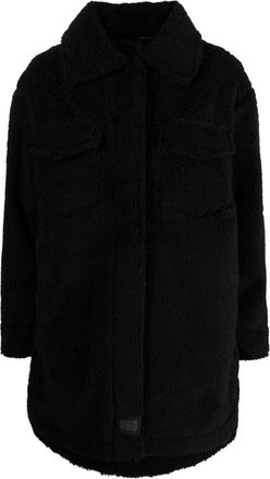 UGG Frankie UGGfluff shirt jacket - women - Polyester/Recycled Polyester/Elastane/Polyester/Cotton - M - Black