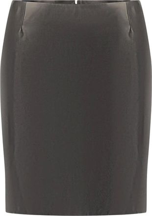 Gucci Falda Mini de Cuero - Skirts - Mujer - Negro - S