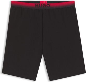 HUGO BOSS Gradient-waistband pyjama shorts in a cotton blend