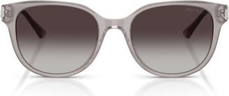 Jimmy Choo London 55mm Gradient Phantos Sunglasses in Opaline Gray /Gradient Gray at Nordstrom
