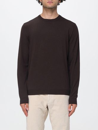Zanone Crewneck Wool Blend Jumper with Long Sleeves and Ribbed Trims