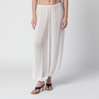 Frankie Shop Mio semi-sheer balloon trousers in white