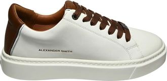 Alexander Smith London - Heren - Sneakers - Wit - 43 EU - Leer - Schoenen