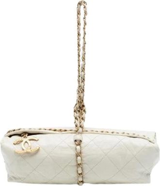 Chanel Borsa a spalla trapuntata vintage Pre-owned - - Pre-owned - Donna - Bianco - ONE SIZE