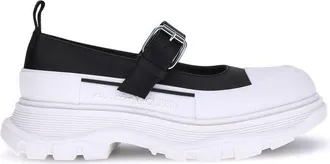 Alexander McQueen Alexander Mcqueen Womens Tread Slick Mary Jane Flat - White Rubber - Size 36.5 EU/IT