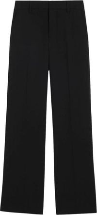 Ami Zwarte Flare Fit Broek - Dames - Wijde Broeken - Zwart - XS - Broeken