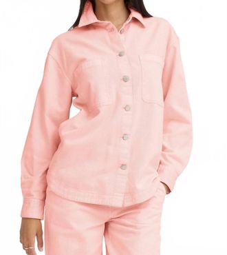 b.young Peyton Denim Jacket In Pink