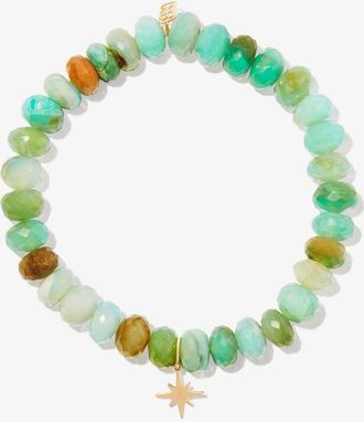 Sydney Evan 14K Yellow Gold Pure Starburst Beaded Bracelet - Womens - 14kt Gold/Opal
