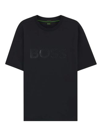 BOSS logo-detail crew-neck T-shirt - Black