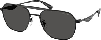 Coach Grey Pilot Mens Sunglasses HC7178 939387 57