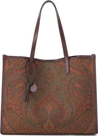 Etro Paisley Jacquard Tote Bag - Dames - Shoppers - Veelkleurig - ONE Size - Katoen - Tassen