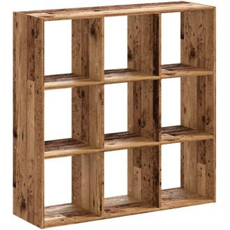 vidaXL Libreria Legno Antico 102x32x102 cm in Legno Multistrato vidaXL