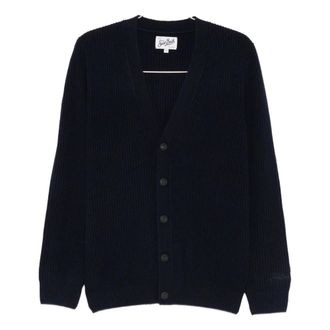 MC2 Saint Barth Herrison Rib Wool - Heren - Truien - Blauw - Maat: S Wol