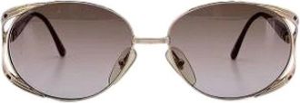Dior Pre-owned Accessories, female, Yellow, Size: ONE SIZE Pre-owned Metal sunglasses