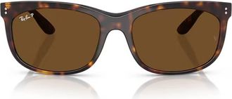Ray-Ban BALORETTE Polarized Brown Square Unisex Sunglasses RB2389F 902/57 60