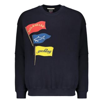 Paul & Shark Paul & Shark, Sweatshirts, male, Blue, Size: 6XL Long-sleeve sweatshirt