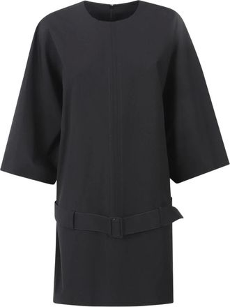 Maison Margiela Kleedjes, Dames, Zwart, XS, Katoen, Mini Jurk