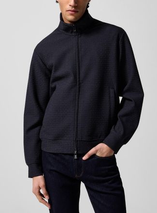 Emporio Armani Mens Embossed logos track jacket