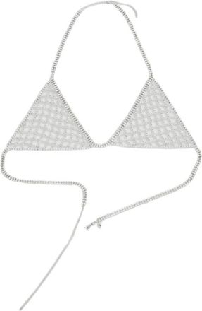 Patrizia Pepe Crystal Bra - Dames - Riemen - Wit - ONE Size - Accessoires