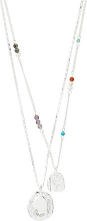 Pilgrim Here - Collana placcata argento-Multicolore