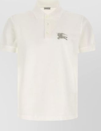 Burberry cotton short-sleeve piqu&eacute; polo shirt