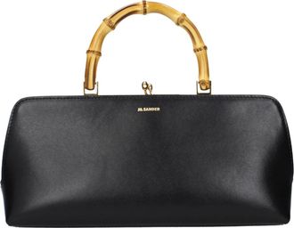 Jil Sander Goji Small Bamboo - Bags - Mujer - Negro - ONE SIZE