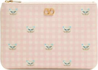 Valentino Garavani Clutch Le Chat De La Maison con stampa - Rosa