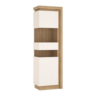 Furniture To Go Lyon Tall Narrow Display Cabinet (LHD)