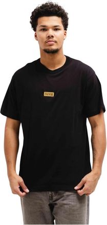 Versace Jeans Couture Zwart Logo Regular T-Shirt Heren - Heren - T-shirts - Zwart - S - Katoen - Tops