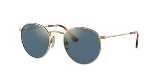 Ray-Ban RB8247 Round Polarized 9217T0 Mens Sunglasses Gold Size 50