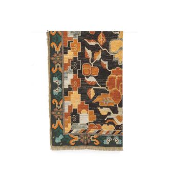 Pierre-Louis Mascia Aloeuw Shawl Scarf - female - Pierre-Louis Mascia - Silk Scarves - Brown - ONE SIZE - Accessories