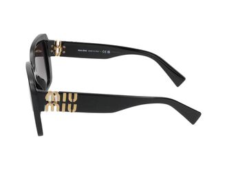 Miu Miu 0MU Oversized Square Acetate Sunglasses - Black