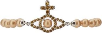 Vivienne Westwood Olympia Parel Armband - Dames - Armbanden - Geel - ONE Size - Accessoires
