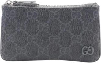 Gucci Pre-owned Clutches, male, Gray, Size: ONE SIZE Pre-owned Leather wallets