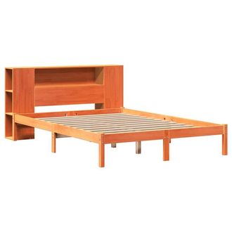 Berkfield Home Decorative Bookcase Bed without Mattress Wax Brown 140x200 cm Sol