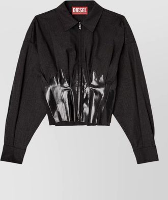 Diesel tailored blazer collared design long sleeves pleats