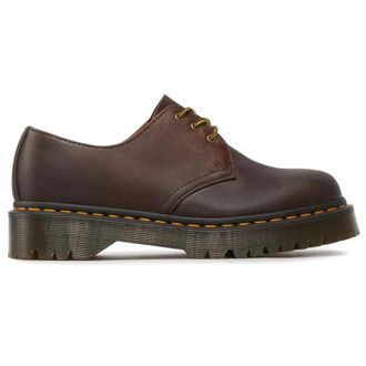Dr. Martens 1461 Bex Crazyhorse Leather Unisex Lace Up Shoes - Dark Brown - Size:UK 6.5
