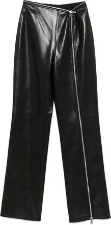 Nanushka Pantaloni con zip - Nero