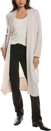 Fort&eacute; Cashmere Textured Cashmere Duster Cardigan