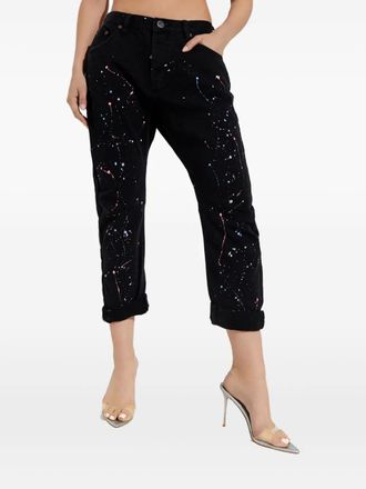 One Teaspoon Saints jeans met verfspatten - Zwart