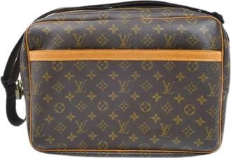Louis Vuitton Pre-owned Cross Body Bags, male, Brown, Size: ONE SIZE Pre-owned Reporter GM Monogram Shoulder Bag
